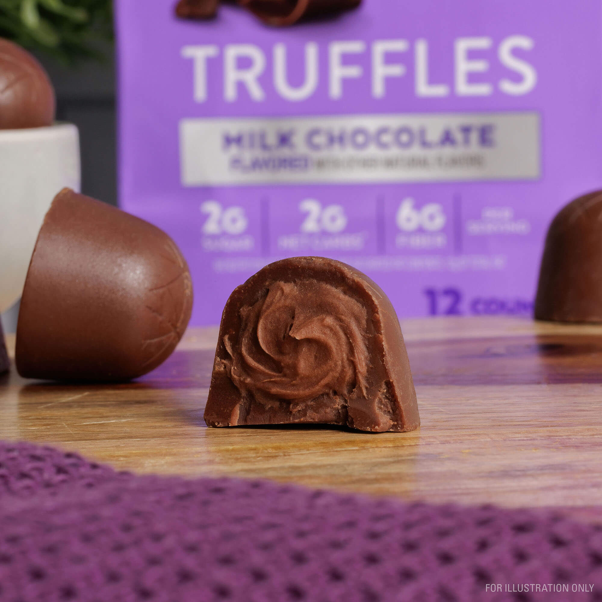 Endulge Milk Chocolate Truffles 12-ct. pouch - Image 4